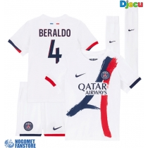 Paris Saint-Germain Lucas Beraldo #4 Gostujuci Dres za djecu 2025-26 Kratak Rukav (+ Kratke hlače)